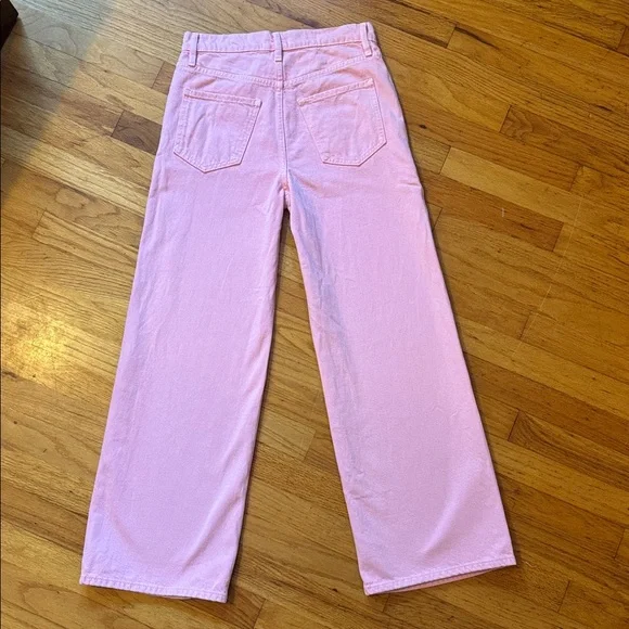 Frame Denim Women's Flare Jeans in Pink - Picture 8 of 12